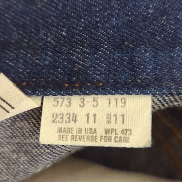Levi's vintage dark wash white tag jeans - Picture 2 of 11